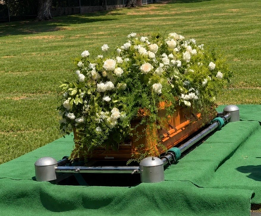Full Casket Spray – Garden Elegance