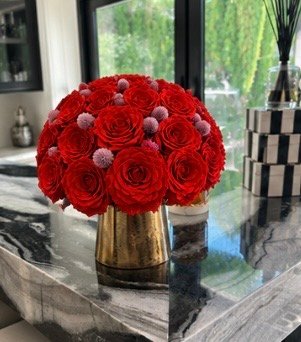 Scarlet Rose Centerpiece - Image 3