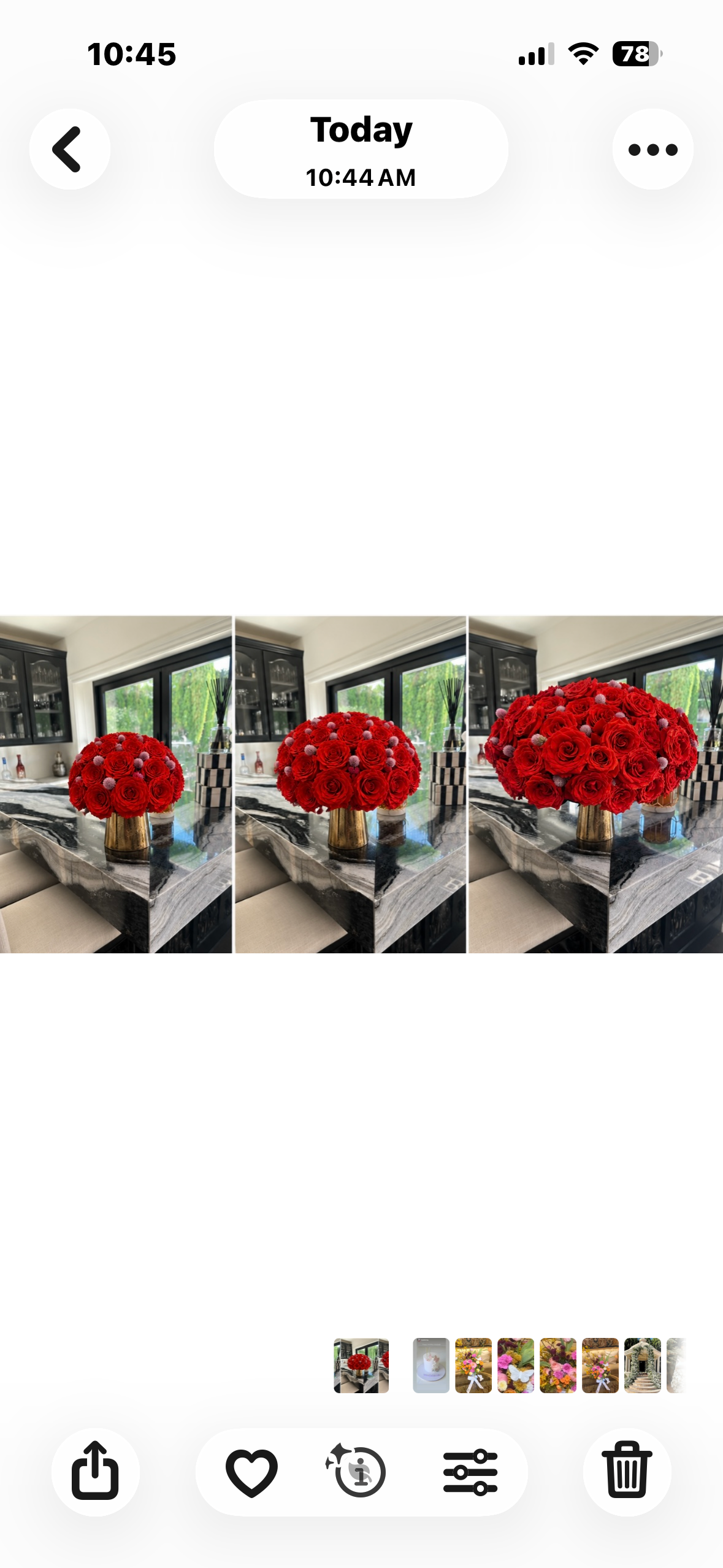 Scarlet Rose Centerpiece - Image 2